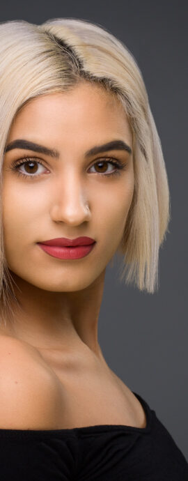 Amber Ibrahim, JazzArtUK, confidence, confident headshot, connection, dancer, head shot, headshot, performer headshot, spotlight headshot, spotlight profile image, strong headshot, studio headshot