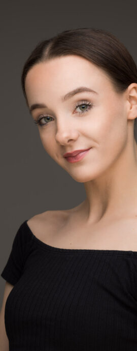 Ballet West Scotland, Becky Elsmore, confidence, confident headshot, connection, dancer, dancer headshot, female dancer, head shot, headshot, performer headshot, spotlight headshot, spotlight profile image, strong headshot, studio headshot