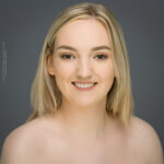 Celine Beveridge, Scottish dancer, confidence, confident headshot, connection, dancer, head shot, headshot, performer headshot, spotlight headshot, spotlight profile image, strong headshot, studio headshot