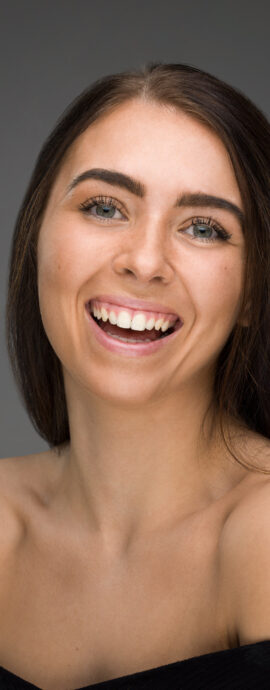 Dance For All, Elli Preece, confidence, confident headshot, connection, head shot, headshot, performer headshot, spotlight headshot, spotlight profile image, strong headshot, studio headshot