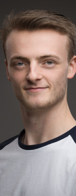 Ballet West Scotland, Henry Woods, confidence, confident headshot, connection, dancer, head shot, headshot, male dancer, performer headshot, spotlight headshot, spotlight profile image, strong headshot, studio headshot