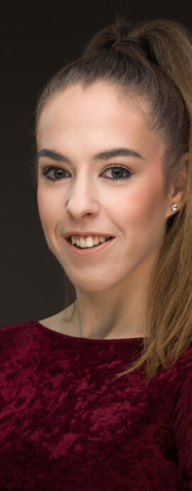 Holly Steel, confidence, confident headshot, connection, dancer, head shot, headshot, performer headshot, spotlight headshot, spotlight profile image, strong headshot, studio headshot