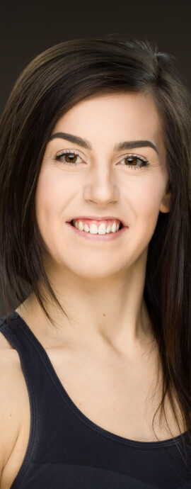 Dance For All, Katie Hughes, confidence, confident headshot, connection, head shot, headshot, performer headshot, spotlight headshot, spotlight profile image, strong headshot, studio headshot