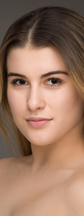 Ballet West Scotland, Maya Crisp-Patterson, confidence, confident headshot, connection, dancer, female dancer, head shot, headshot, performer headshot, spotlight headshot, spotlight profile image, strong headshot, studio headshot