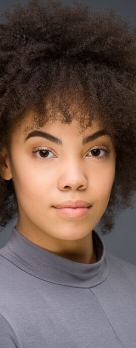 JazzArtUK, Mia Musakambeva, Scottish dancer, confidence, confident headshot, connection, dancer, dancer portfolio, head shot, headshot, performer headshot, spotlight headshot, spotlight profile image, strong headshot, studio headshot