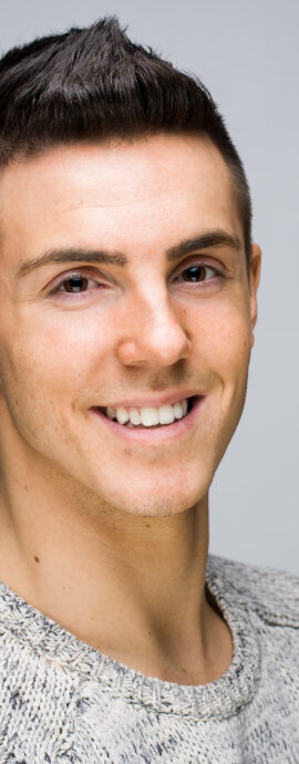 Robert Wilson, Scottish dancer, confidence, confident headshot, connection, dancer, head shot, headshot, performer headshot, spotlight headshot, spotlight profile image, strong headshot, studio headshot