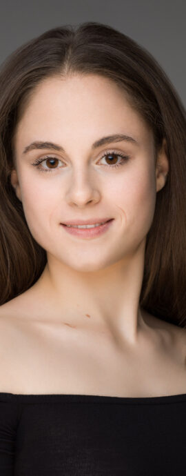 Ballet West Scotland, Sofia Pollini, confidence, confident headshot, connection, dancer, head shot, headshot, performer headshot, spotlight headshot, spotlight profile image, strong headshot, studio headshot