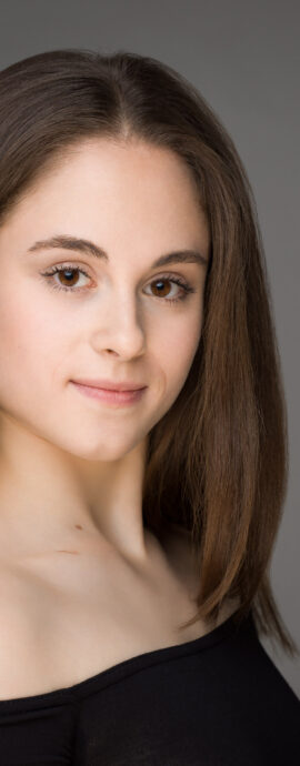 Ballet West Scotland, Sofia Pollini, confidence, confident headshot, connection, dancer, head shot, headshot, performer headshot, spotlight headshot, spotlight profile image, strong headshot, studio headshot, vocalist headshot