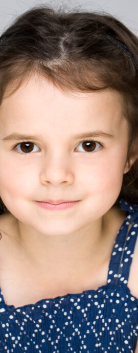 Antonia Johnstone, Stage Skool, actor headshot, child actor headshot, child dancer headshot, childrens headshot, female headshot, head shot, headshot, kids headshot, performer headshot, spotlight profile image, strong headshot, studio headshot, young girl