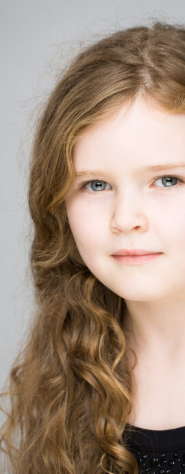 Eve Houlcroft, SL Talent, actor headshot, child actor headshot, child dancer headshot, childrens headshot, head shot, headshot, kids headshot, performer headshot, spotlight profile image, strong headshot, studio headshot