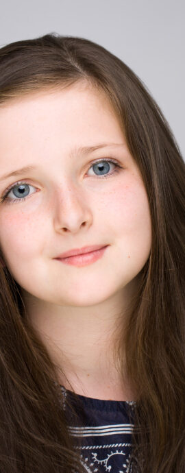 Ruby Smith, SL Talent, actor headshot, child actor headshot, child dancer headshot, childrens headshot, head shot, headshot, kids headshot, performer headshot, spotlight profile image, strong headshot, studio headshot