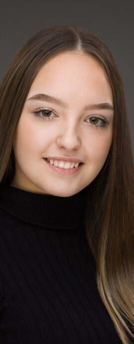 Jenna Cryan, confidence, confident headshot, connection, dancer, dancer headshot, dancer portfolio, engagement, head shot, headshot, spotlight headshot, spotlight profile image, strong headshot, studio headshot