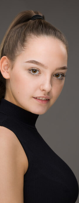Jenna Cryan, confidence, confident headshot, connection, dancer, dancer headshot, dancer portfolio, engagement, head shot, headshot, spotlight headshot, spotlight profile image, strong headshot, studio headshot