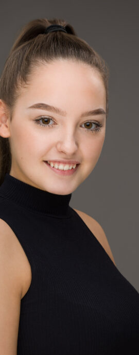 Jenna Cryan, confidence, confident headshot, connection, dancer, dancer headshot, dancer portfolio, engagement, head shot, headshot, spotlight headshot, spotlight profile image, strong headshot, studio headshot