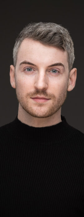 Lyall Reece Nelis, head shot, headshot, male portrait, musical theatre performer, performer, performer headshot, portrait, singer, studio, vocalist, vocalist headshot